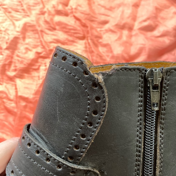 goth Dr. Martens england black heeled booties - Picture 3 of 5